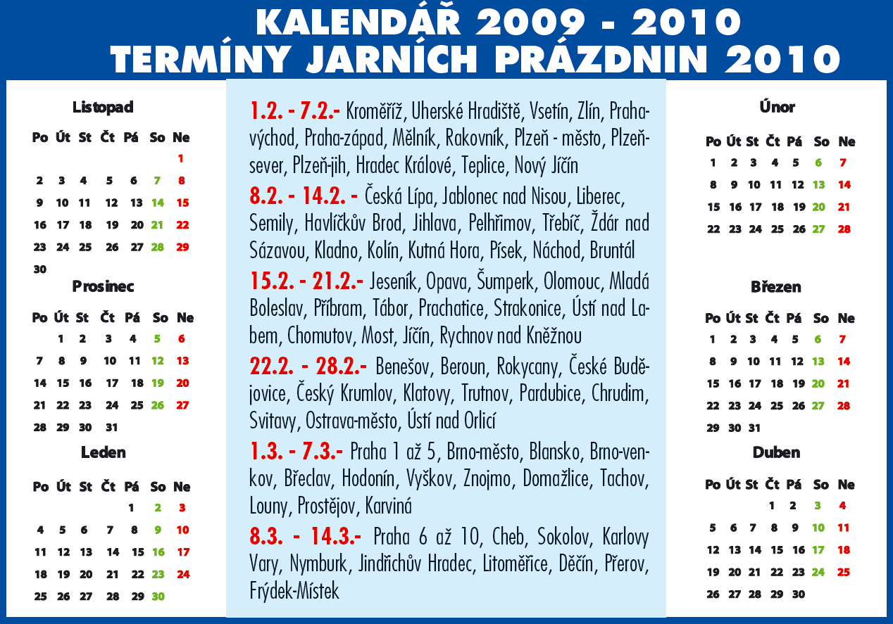 jarni prazdniny