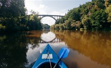 PANSKÁ - Bechyně - Most Bechyňská duha pohledem z Lužnice - Bechyně - zdroj JCCR
