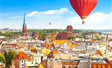 HALO TORUŃ - Toruń - Toruň, panorama Starého Města s balóny
