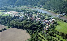 BEROUNKA - Liblín na Berounce - letecký pohled na Liblín